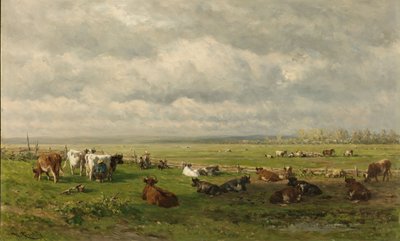 Meadow Landscape with Cattle, c.1880 by Willem Roelofs